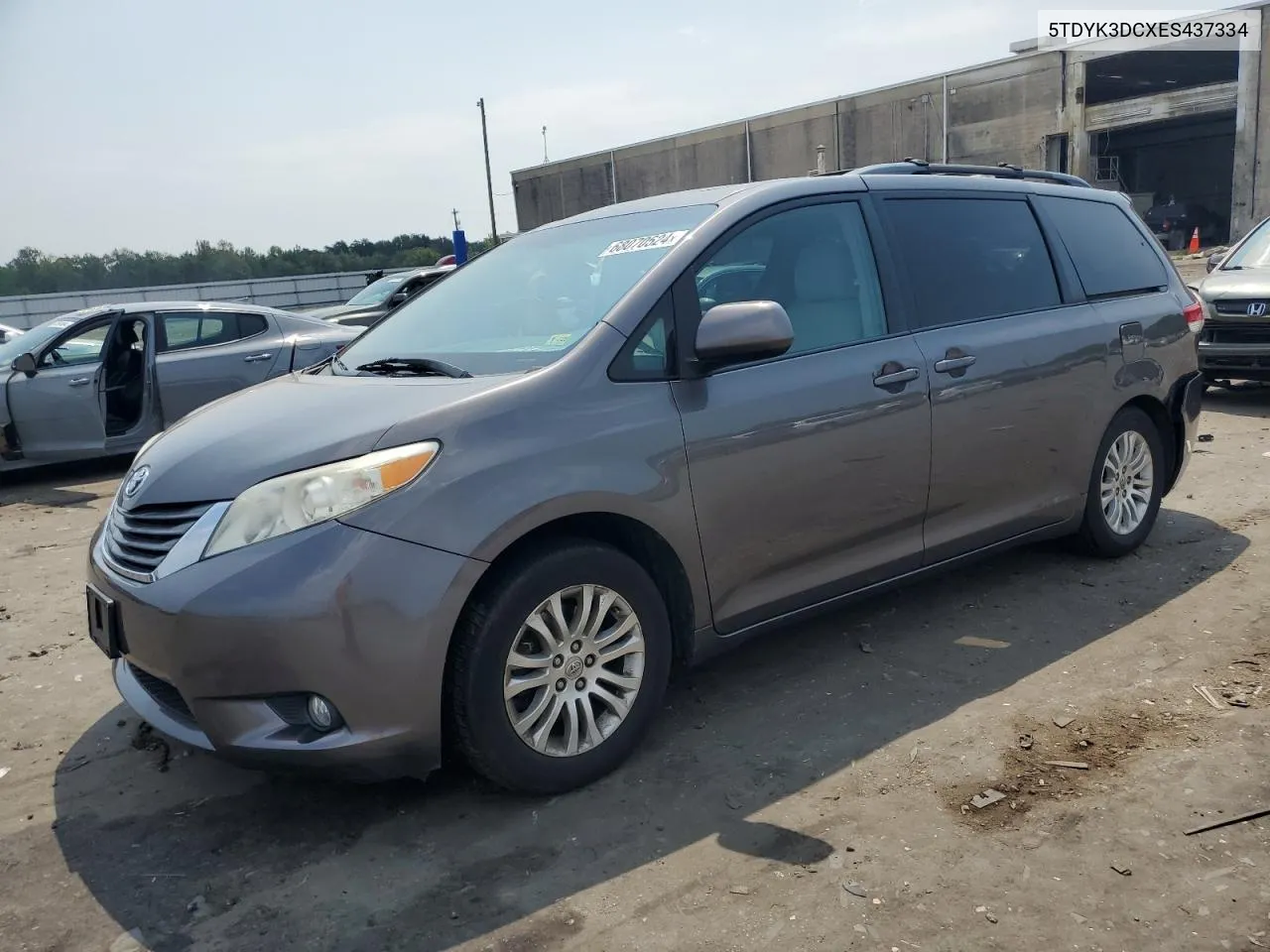 2014 Toyota Sienna Xle VIN: 5TDYK3DCXES437334 Lot: 68070524