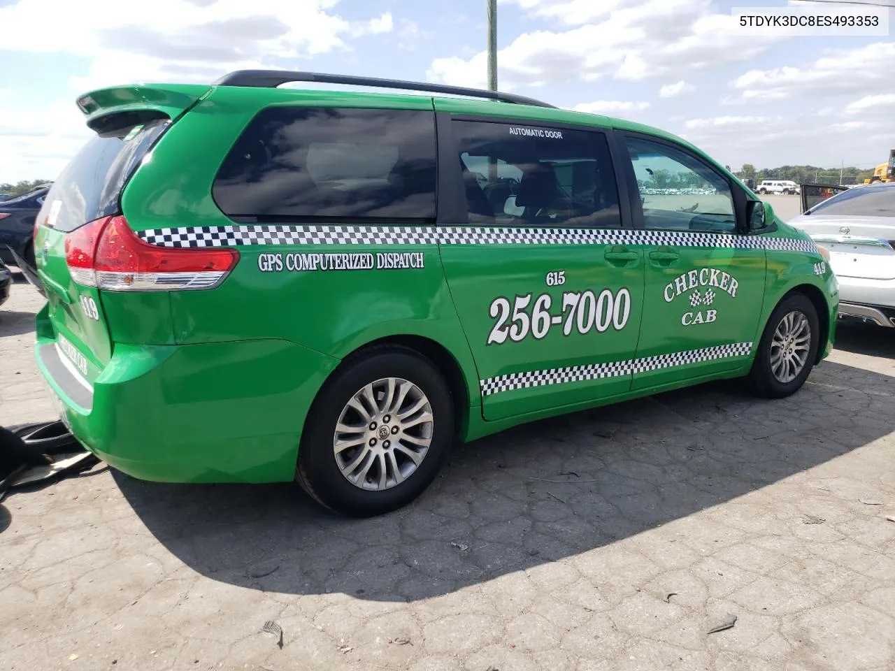 2014 Toyota Sienna Xle VIN: 5TDYK3DC8ES493353 Lot: 68456344