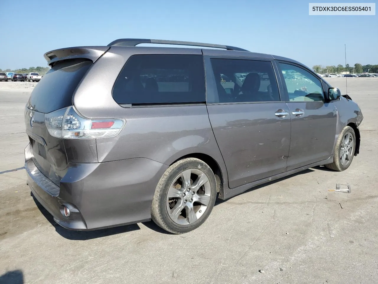 2014 Toyota Sienna Sport VIN: 5TDXK3DC6ES505401 Lot: 68973564