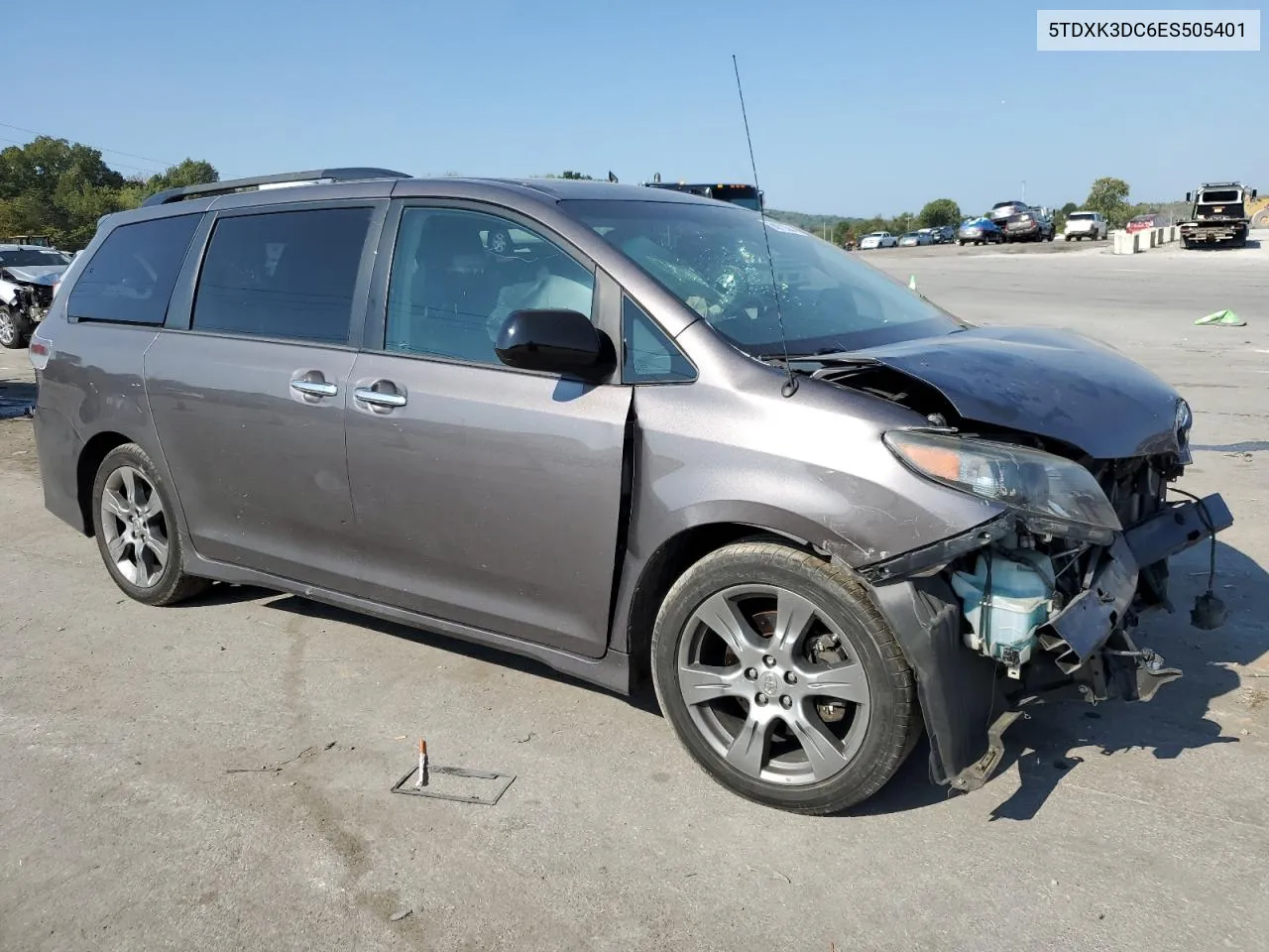 2014 Toyota Sienna Sport VIN: 5TDXK3DC6ES505401 Lot: 68973564