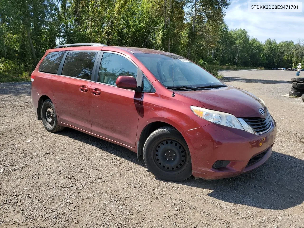 2014 Toyota Sienna Le VIN: 5TDKK3DC8ES471701 Lot: 69332854