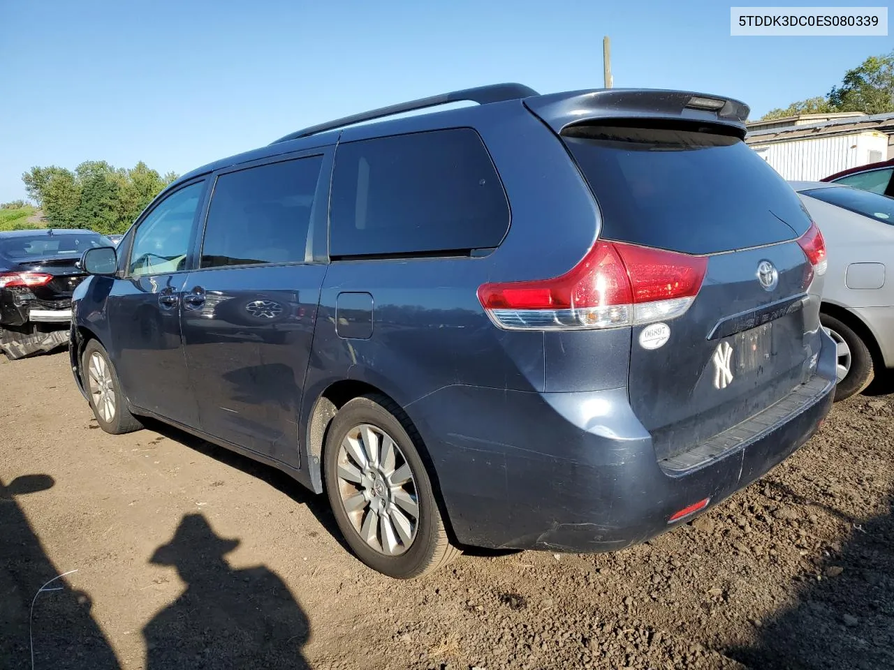 2014 Toyota Sienna Xle VIN: 5TDDK3DC0ES080339 Lot: 69590024