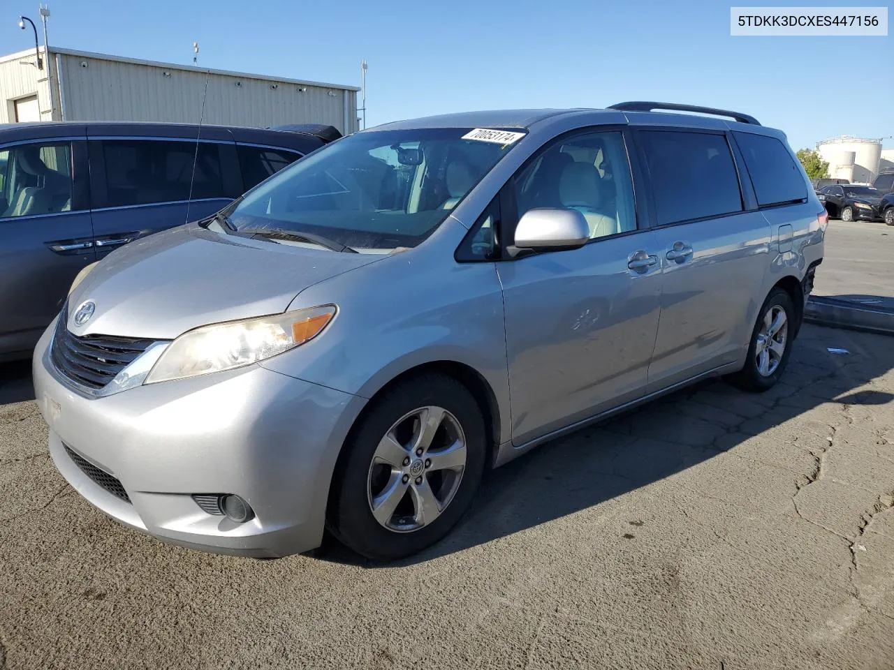 2014 Toyota Sienna Le VIN: 5TDKK3DCXES447156 Lot: 70053174