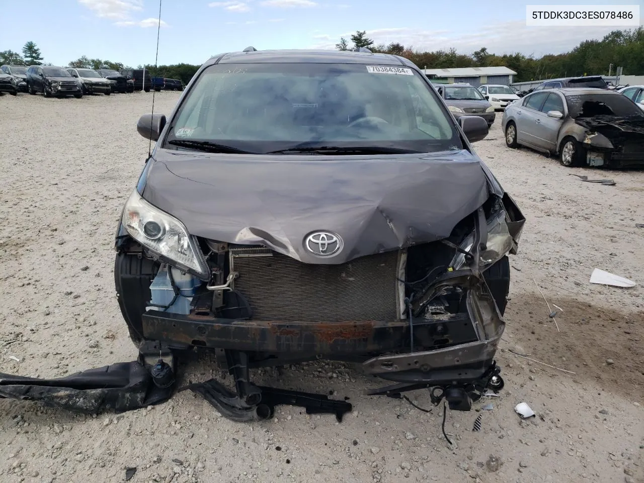 5TDDK3DC3ES078486 2014 Toyota Sienna Xle