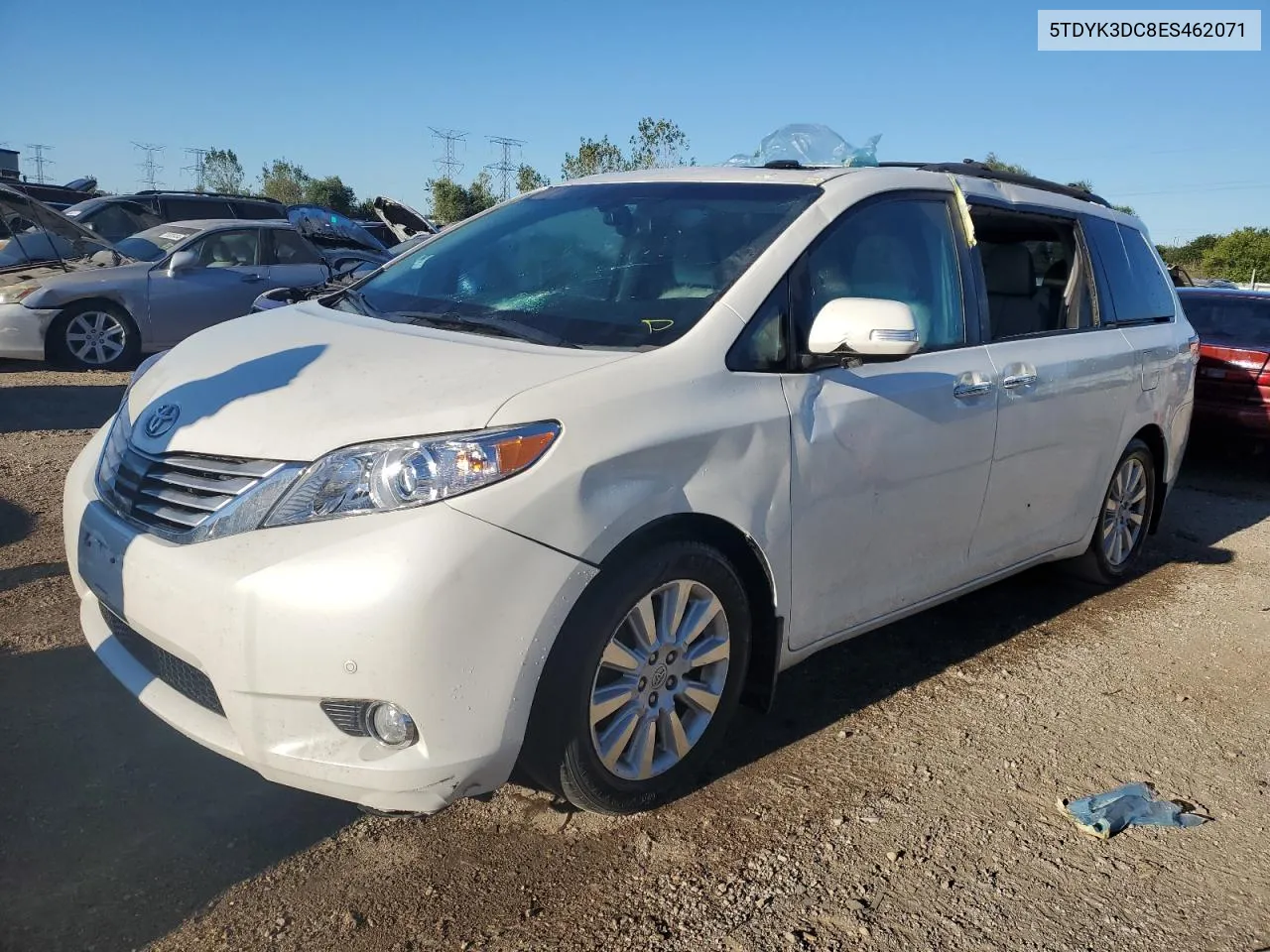 5TDYK3DC8ES462071 2014 Toyota Sienna Xle