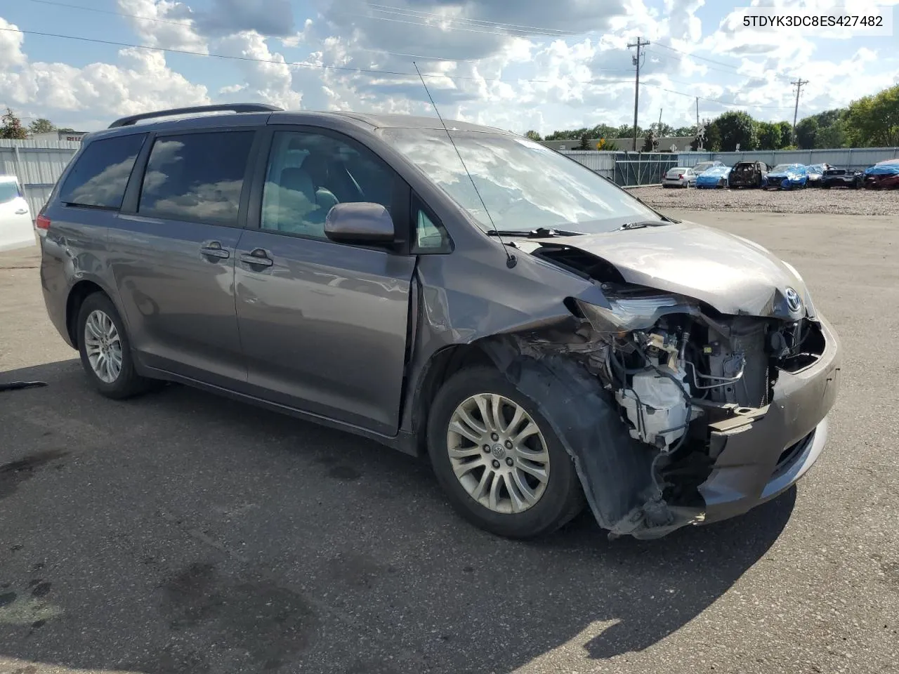 5TDYK3DC8ES427482 2014 Toyota Sienna Xle