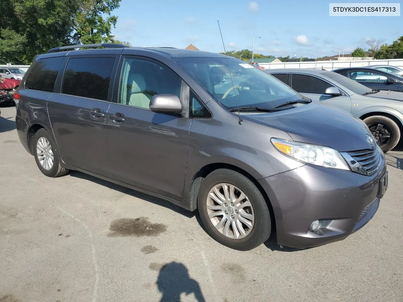 2014 Toyota Sienna Xle VIN: 5TDYK3DC1ES417313 Lot: 71170474