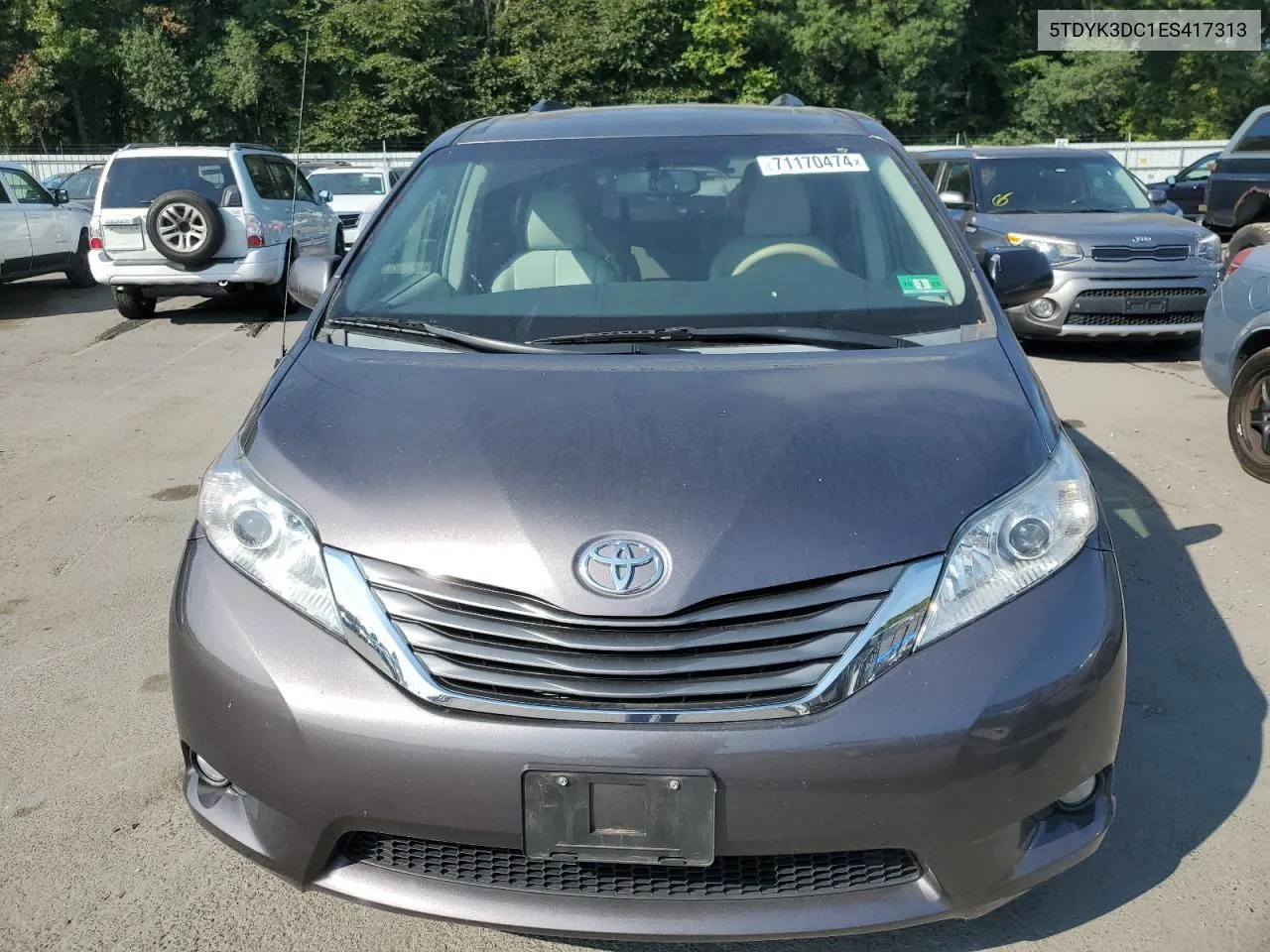 5TDYK3DC1ES417313 2014 Toyota Sienna Xle