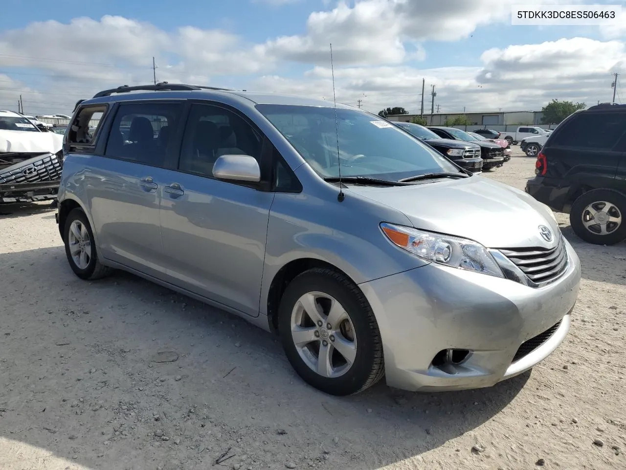 2014 Toyota Sienna Le VIN: 5TDKK3DC8ES506463 Lot: 71229244