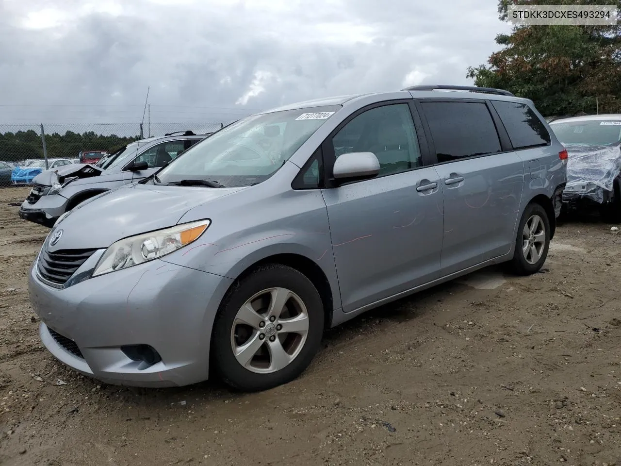 5TDKK3DCXES493294 2014 Toyota Sienna Le