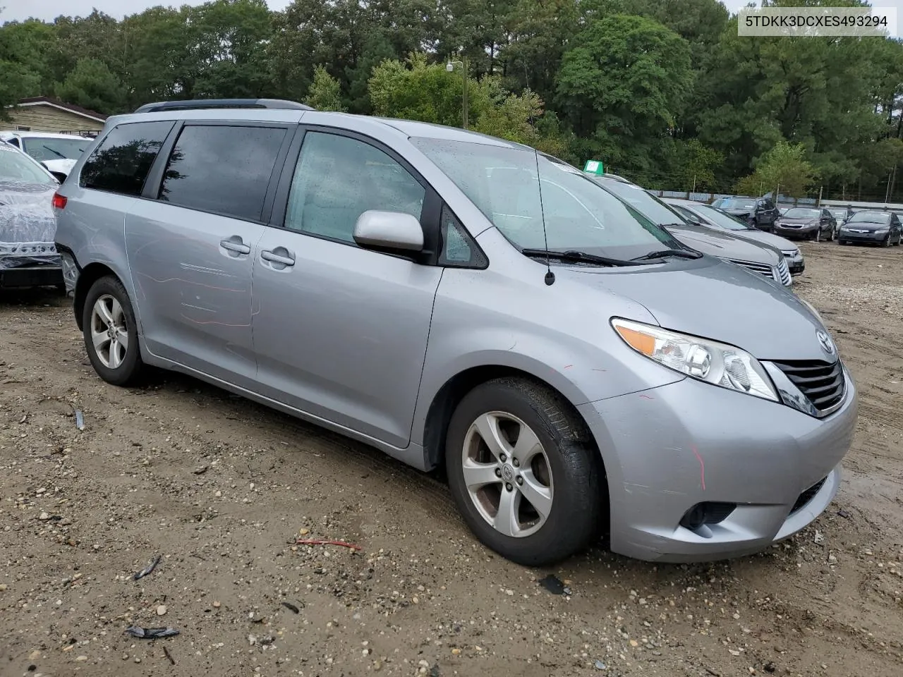 2014 Toyota Sienna Le VIN: 5TDKK3DCXES493294 Lot: 71277024