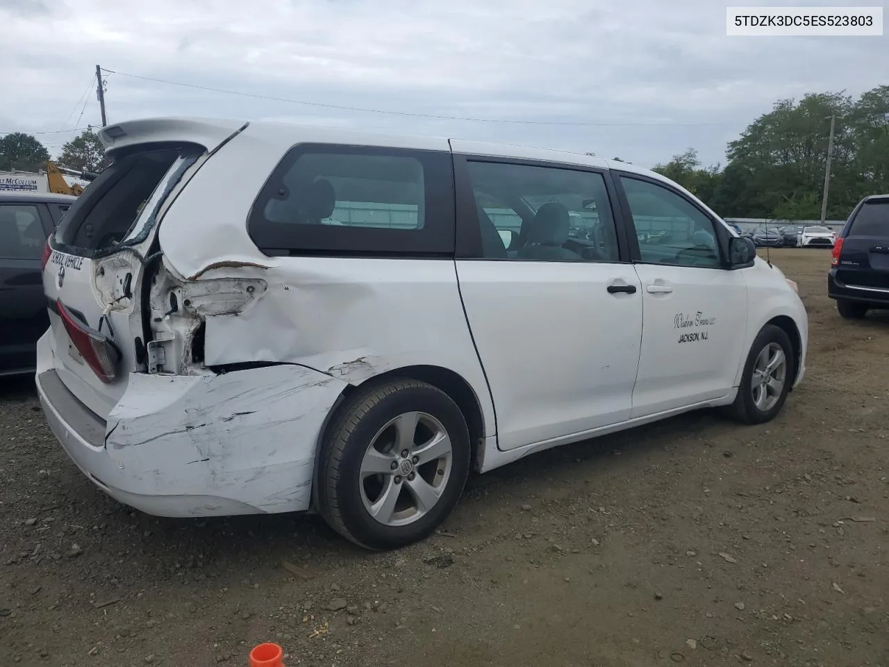 2014 Toyota Sienna VIN: 5TDZK3DC5ES523803 Lot: 71421974