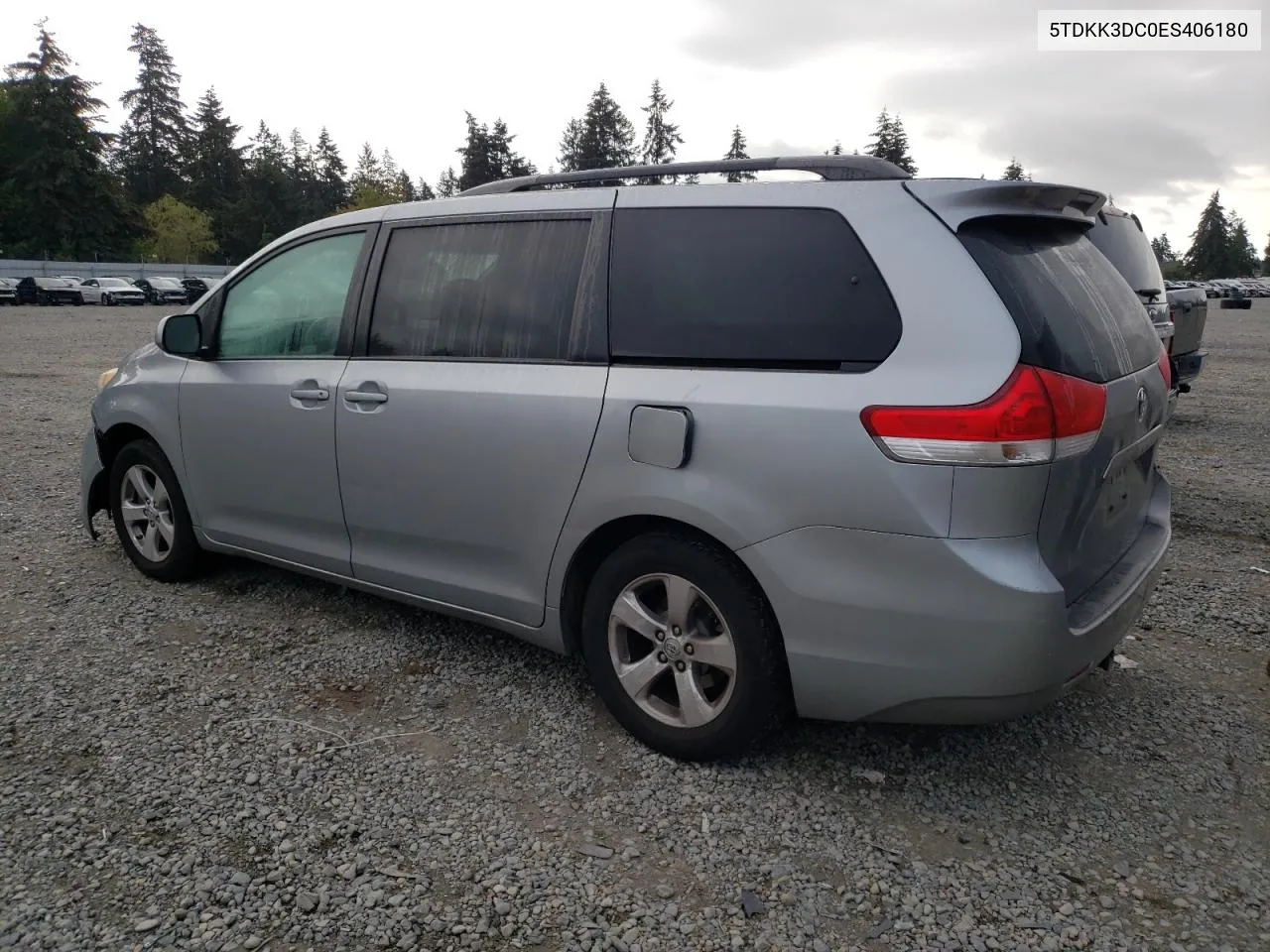 2014 Toyota Sienna Le VIN: 5TDKK3DC0ES406180 Lot: 71461724