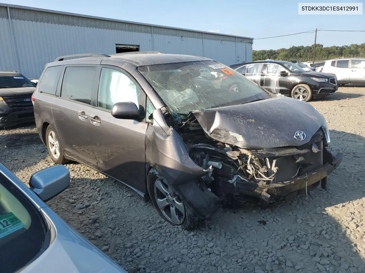 2014 Toyota Sienna Le VIN: 5TDKK3DC1ES412991 Lot: 71468764