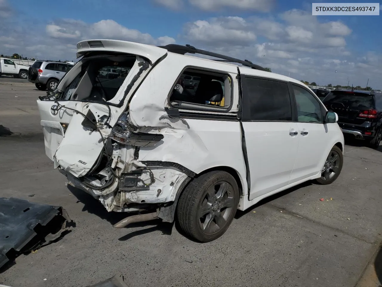 5TDXK3DC2ES493747 2014 Toyota Sienna Sport