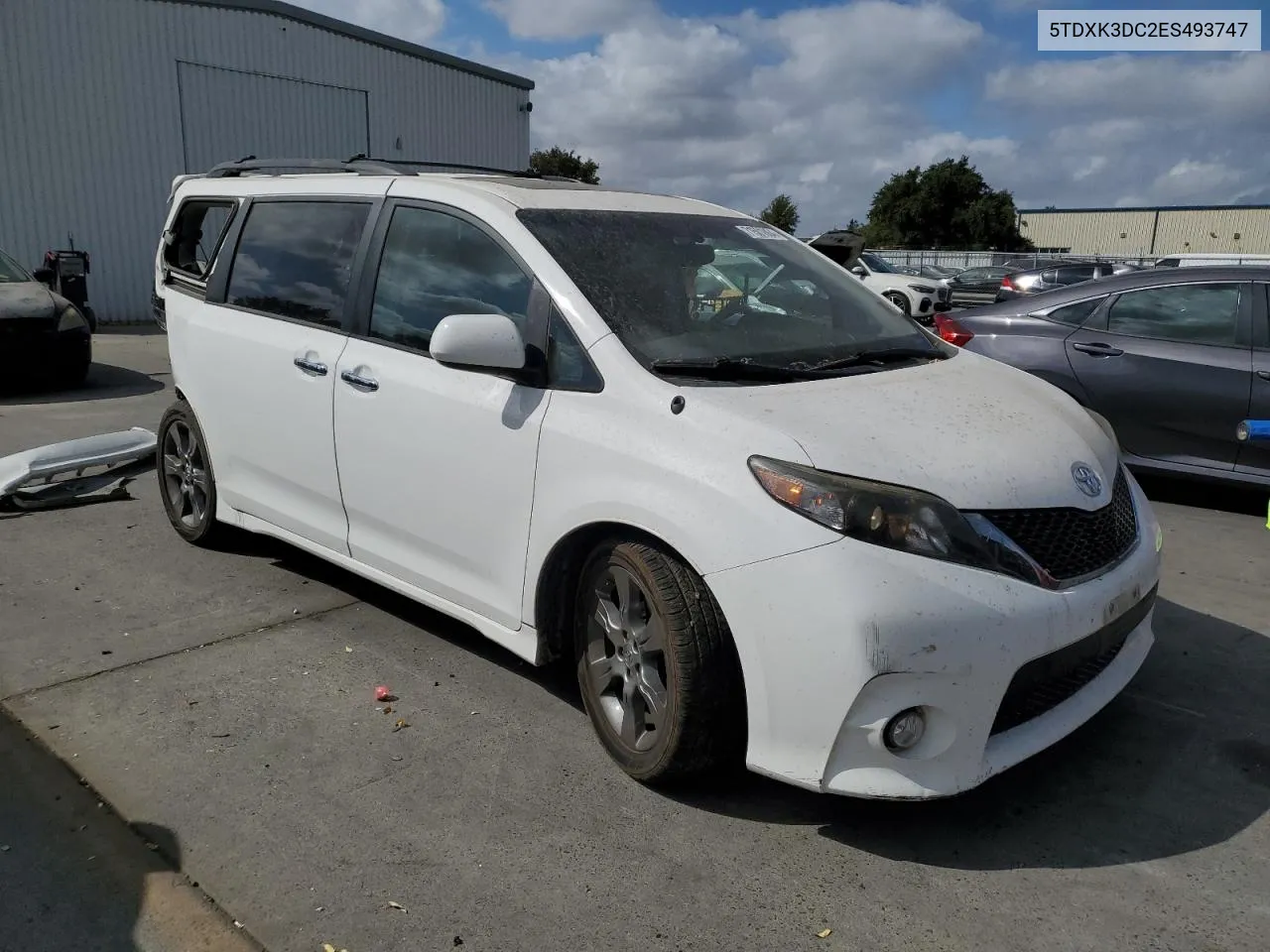 2014 Toyota Sienna Sport VIN: 5TDXK3DC2ES493747 Lot: 71501004