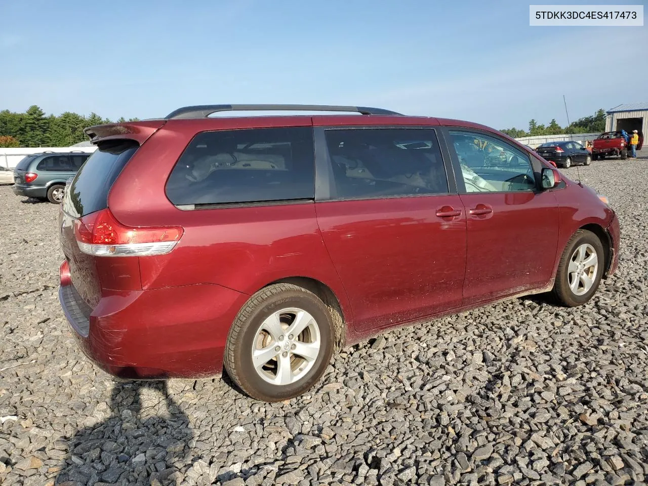 2014 Toyota Sienna Le VIN: 5TDKK3DC4ES417473 Lot: 71534434