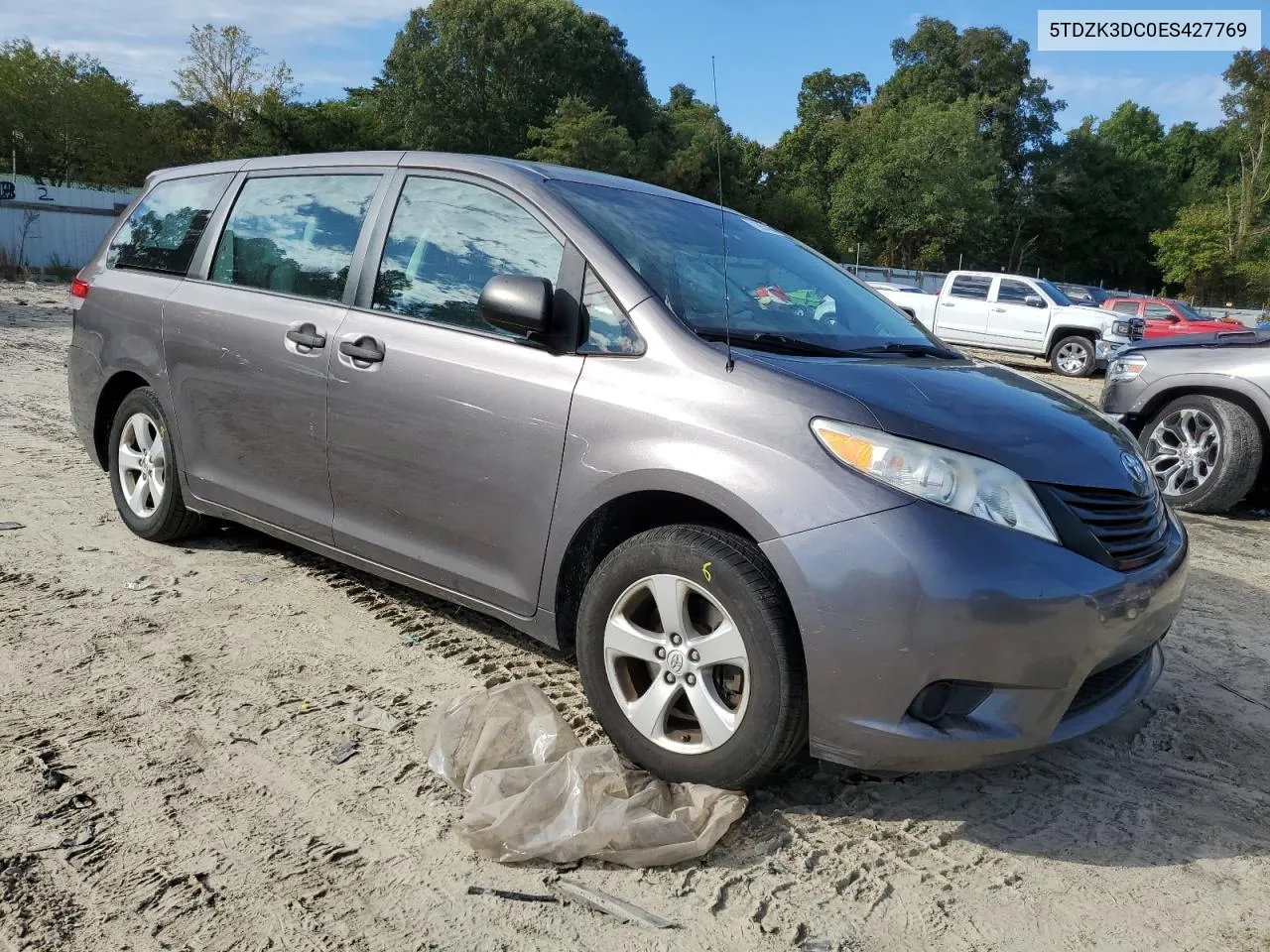 5TDZK3DC0ES427769 2014 Toyota Sienna