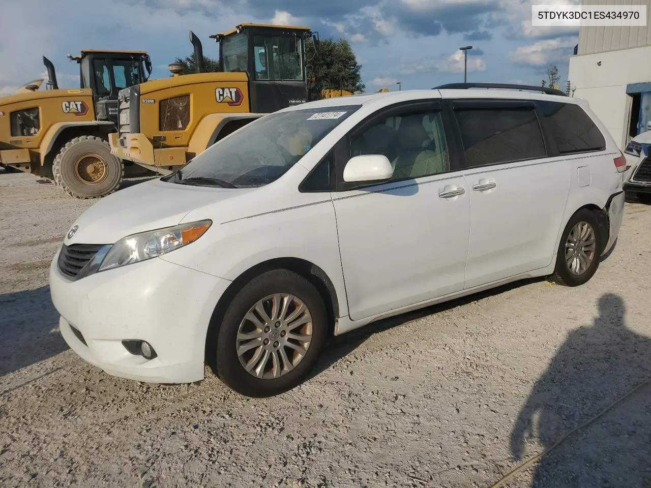 2014 Toyota Sienna Xle VIN: 5TDYK3DC1ES434970 Lot: 72141774