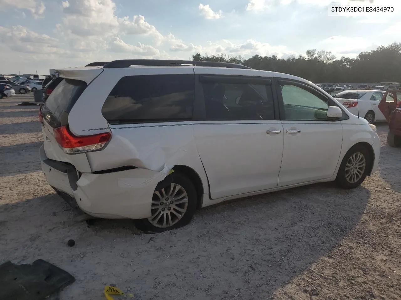 2014 Toyota Sienna Xle VIN: 5TDYK3DC1ES434970 Lot: 72141774