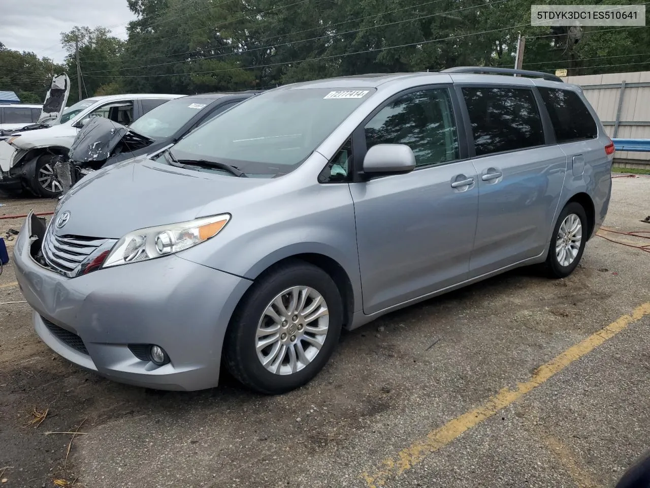 2014 Toyota Sienna Xle VIN: 5TDYK3DC1ES510641 Lot: 72777414