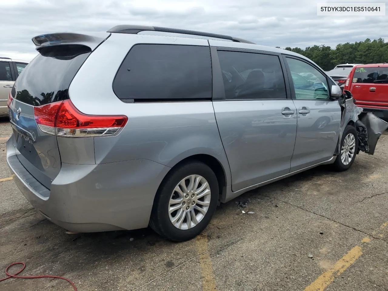 2014 Toyota Sienna Xle VIN: 5TDYK3DC1ES510641 Lot: 72777414