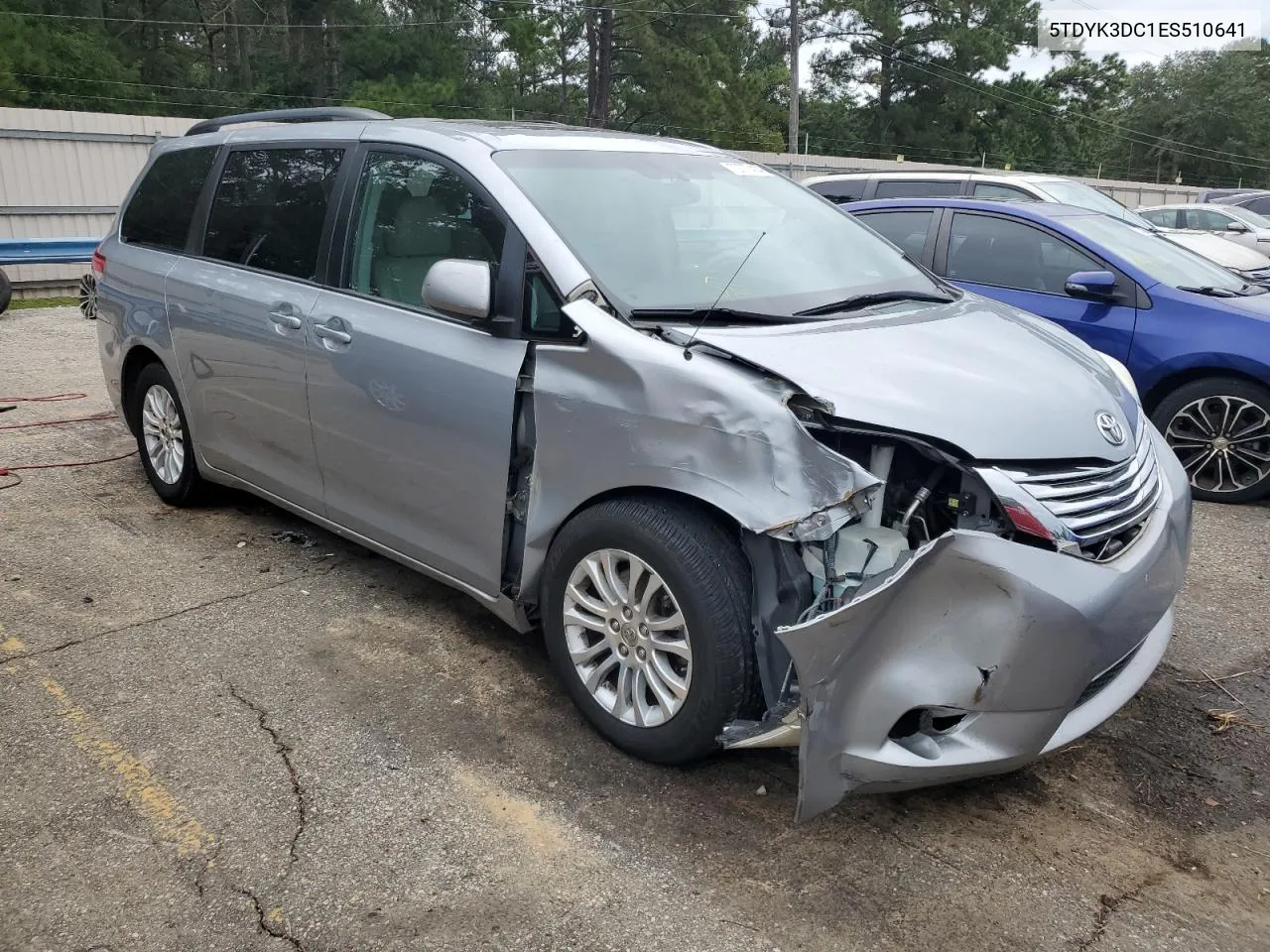 2014 Toyota Sienna Xle VIN: 5TDYK3DC1ES510641 Lot: 72777414