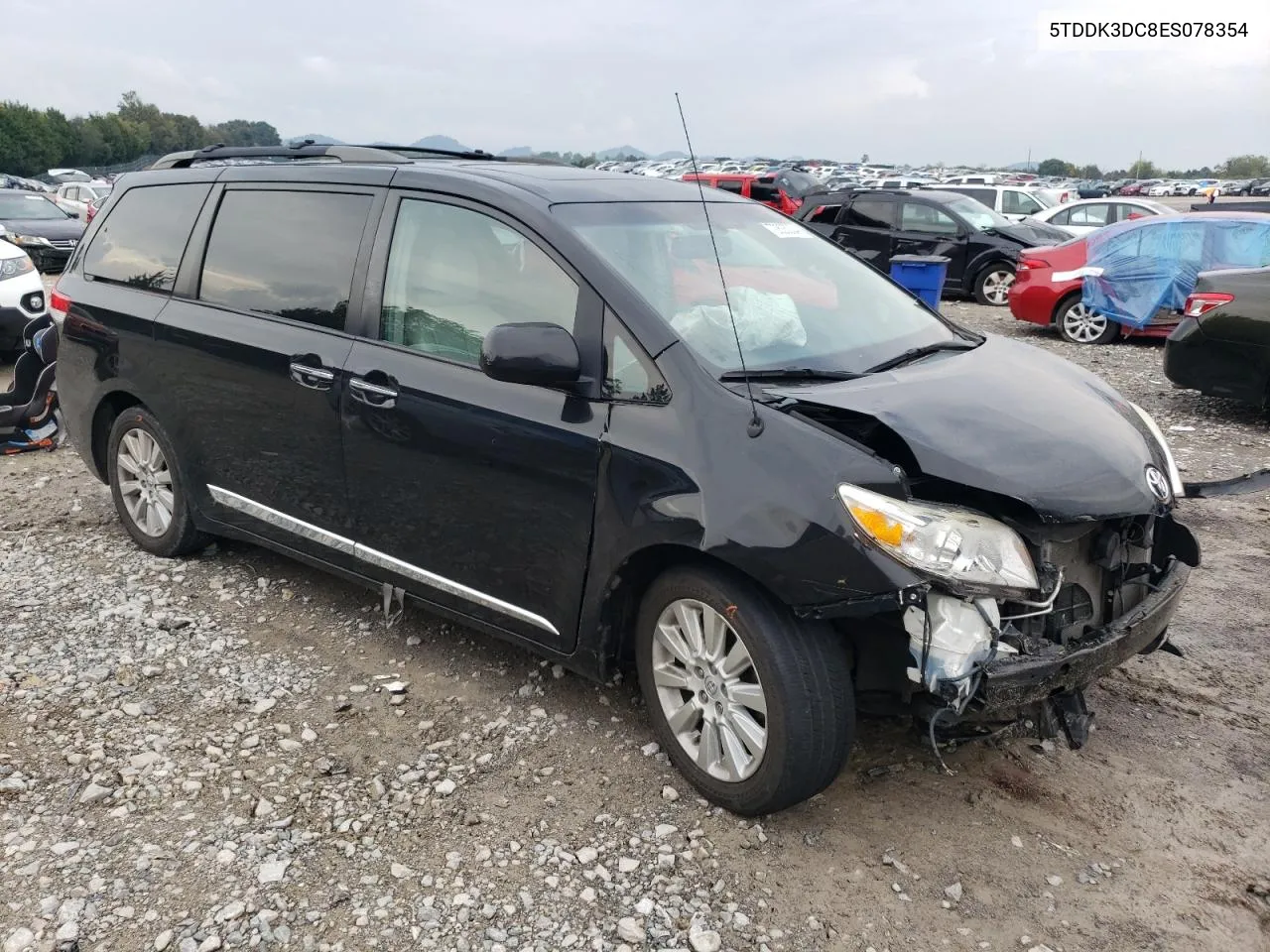 2014 Toyota Sienna Xle VIN: 5TDDK3DC8ES078354 Lot: 72825334