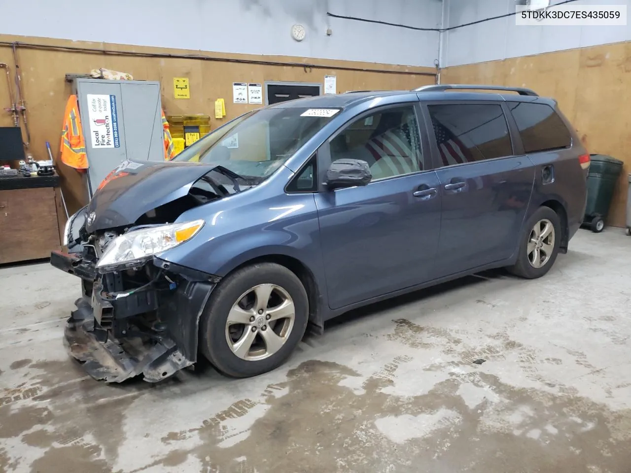 2014 Toyota Sienna Le VIN: 5TDKK3DC7ES435059 Lot: 72923854