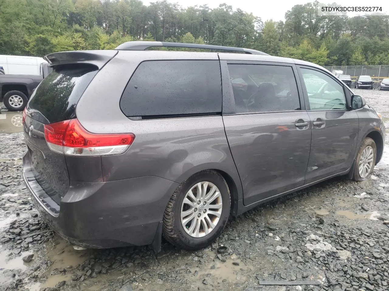 2014 Toyota Sienna Xle VIN: 5TDYK3DC3ES522774 Lot: 73013834