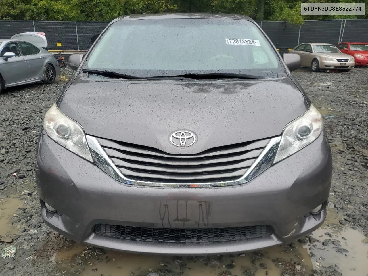 5TDYK3DC3ES522774 2014 Toyota Sienna Xle