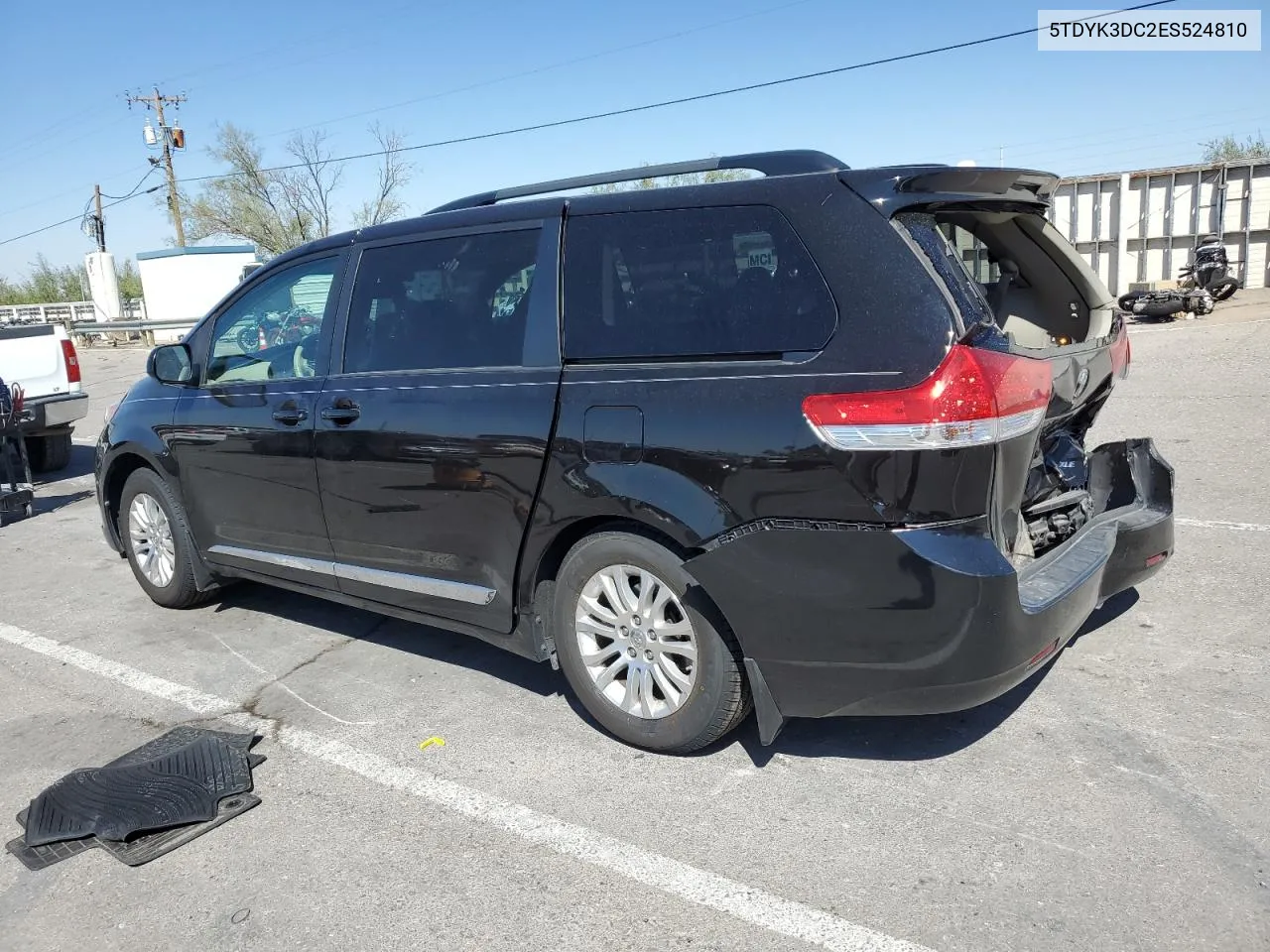 2014 Toyota Sienna Xle VIN: 5TDYK3DC2ES524810 Lot: 73027164