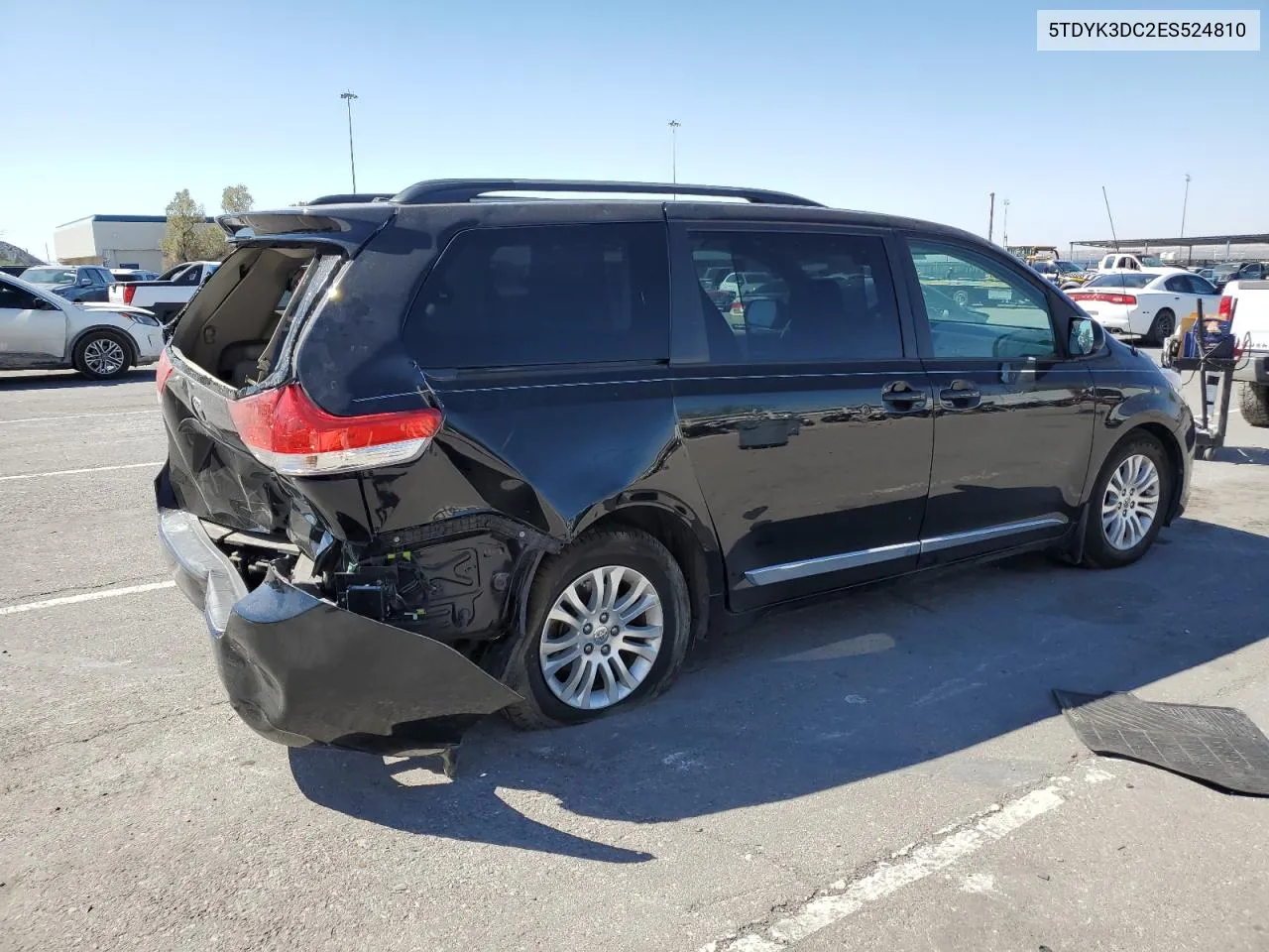 2014 Toyota Sienna Xle VIN: 5TDYK3DC2ES524810 Lot: 73027164