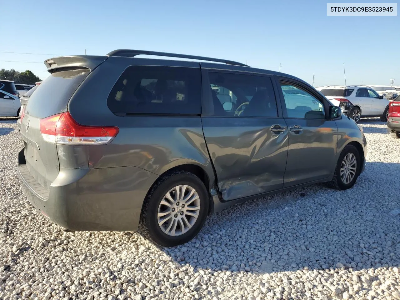 2014 Toyota Sienna Xle VIN: 5TDYK3DC9ES523945 Lot: 73460784