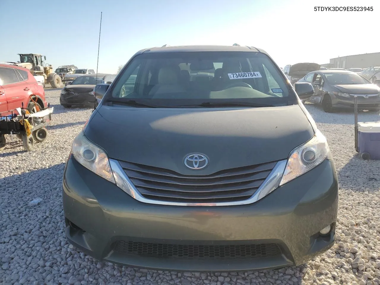 2014 Toyota Sienna Xle VIN: 5TDYK3DC9ES523945 Lot: 73460784