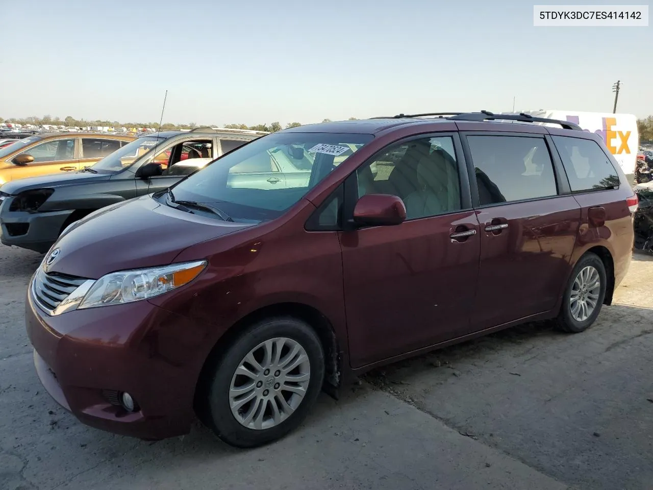 2014 Toyota Sienna Xle VIN: 5TDYK3DC7ES414142 Lot: 73470524