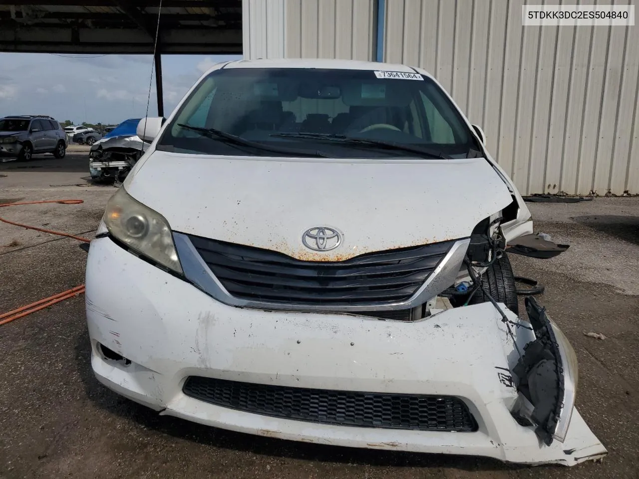 5TDKK3DC2ES504840 2014 Toyota Sienna Le