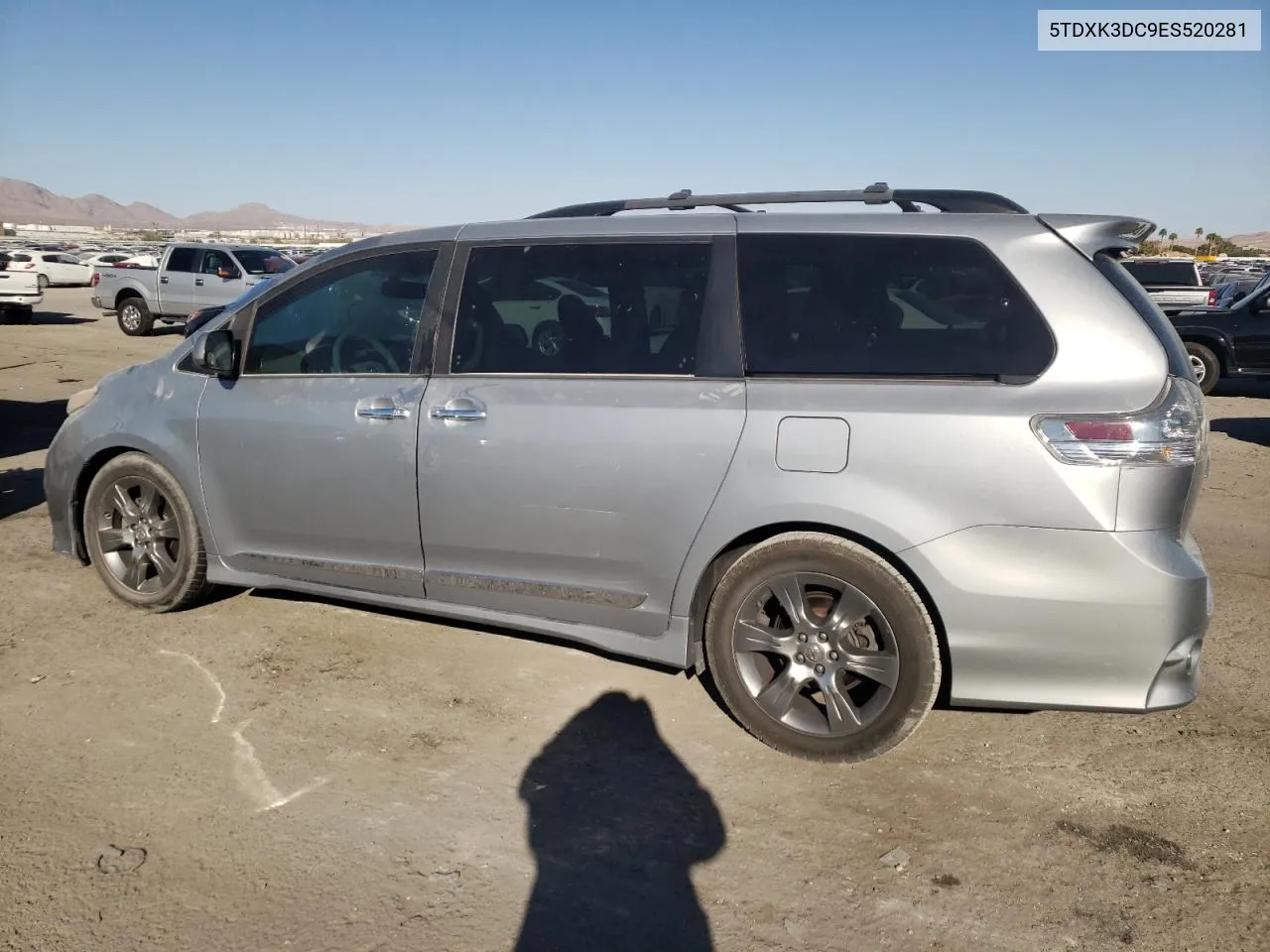 2014 Toyota Sienna Sport VIN: 5TDXK3DC9ES520281 Lot: 73743794