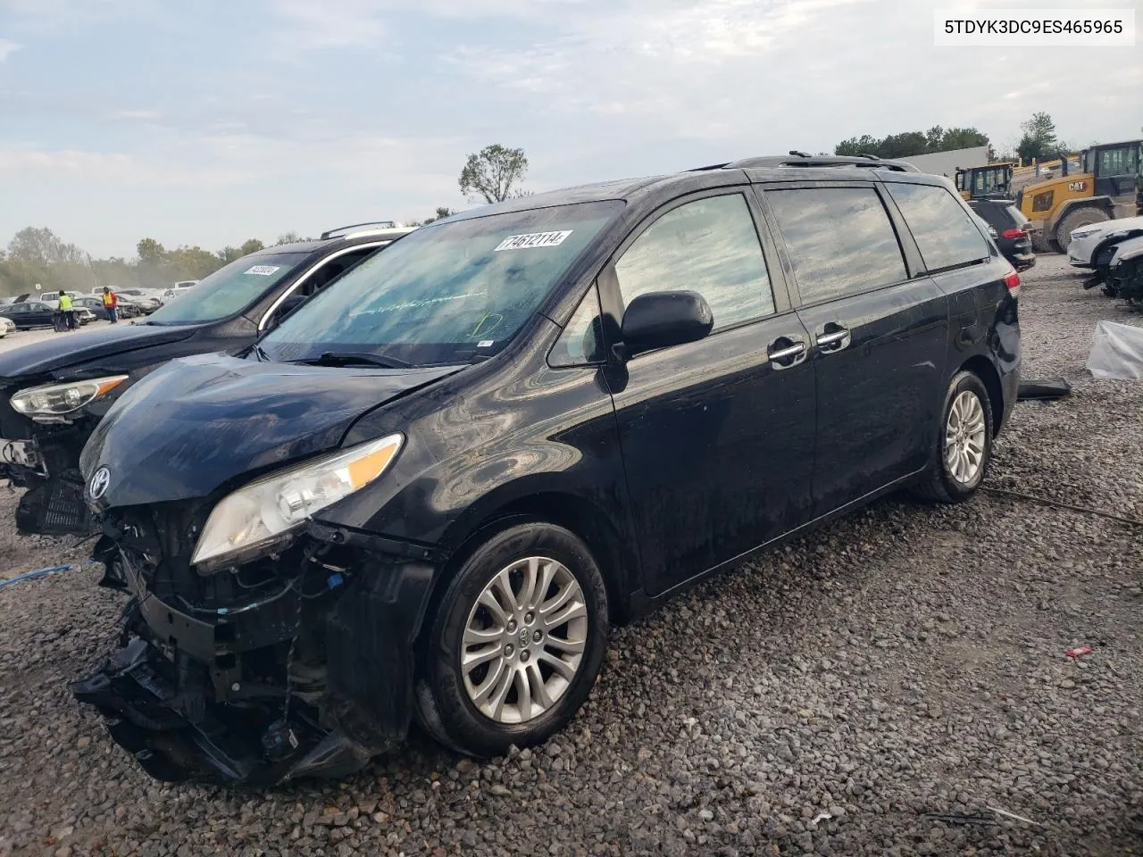 2014 Toyota Sienna Xle VIN: 5TDYK3DC9ES465965 Lot: 74612114