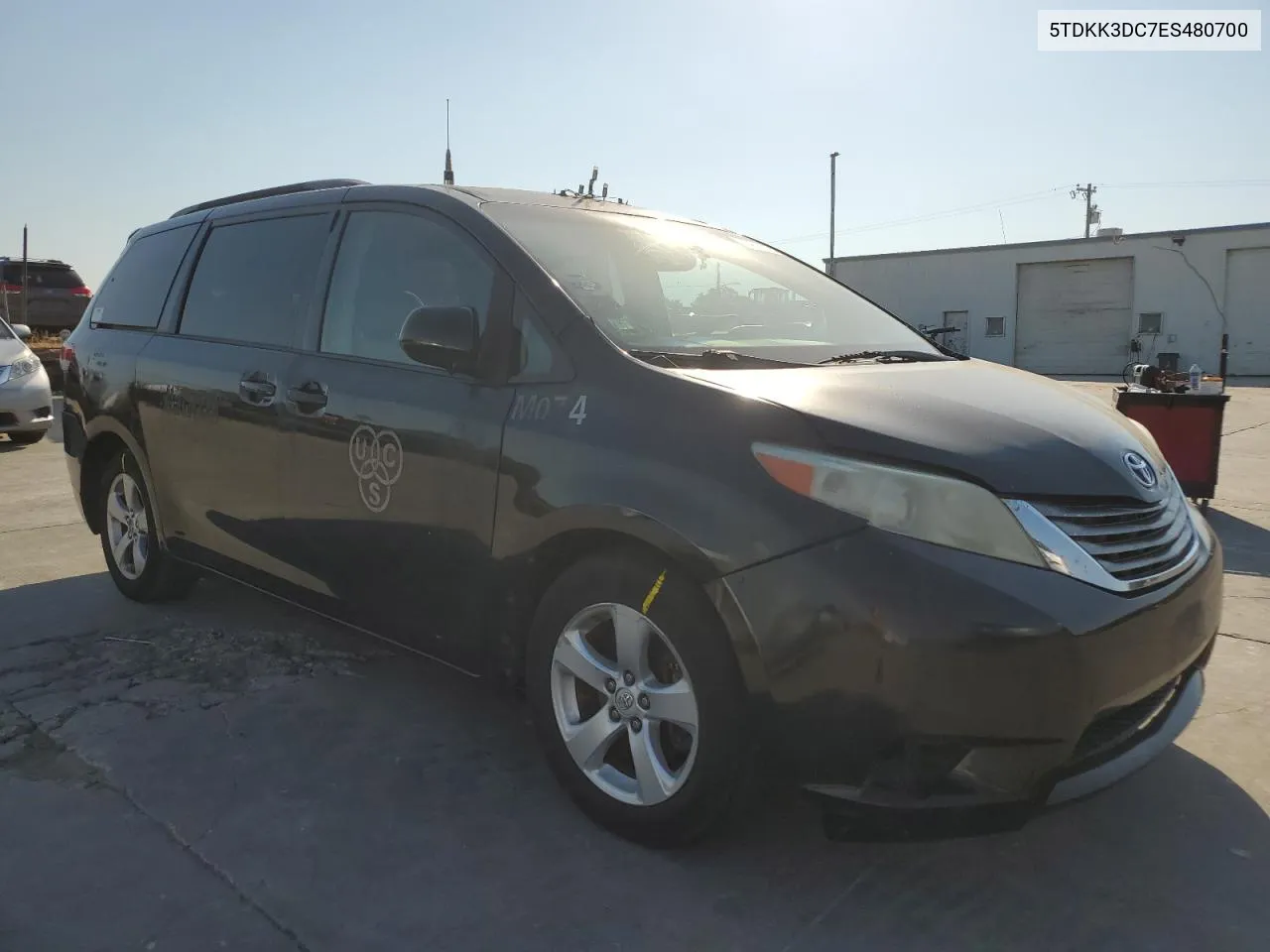 2014 Toyota Sienna Le VIN: 5TDKK3DC7ES480700 Lot: 74617214