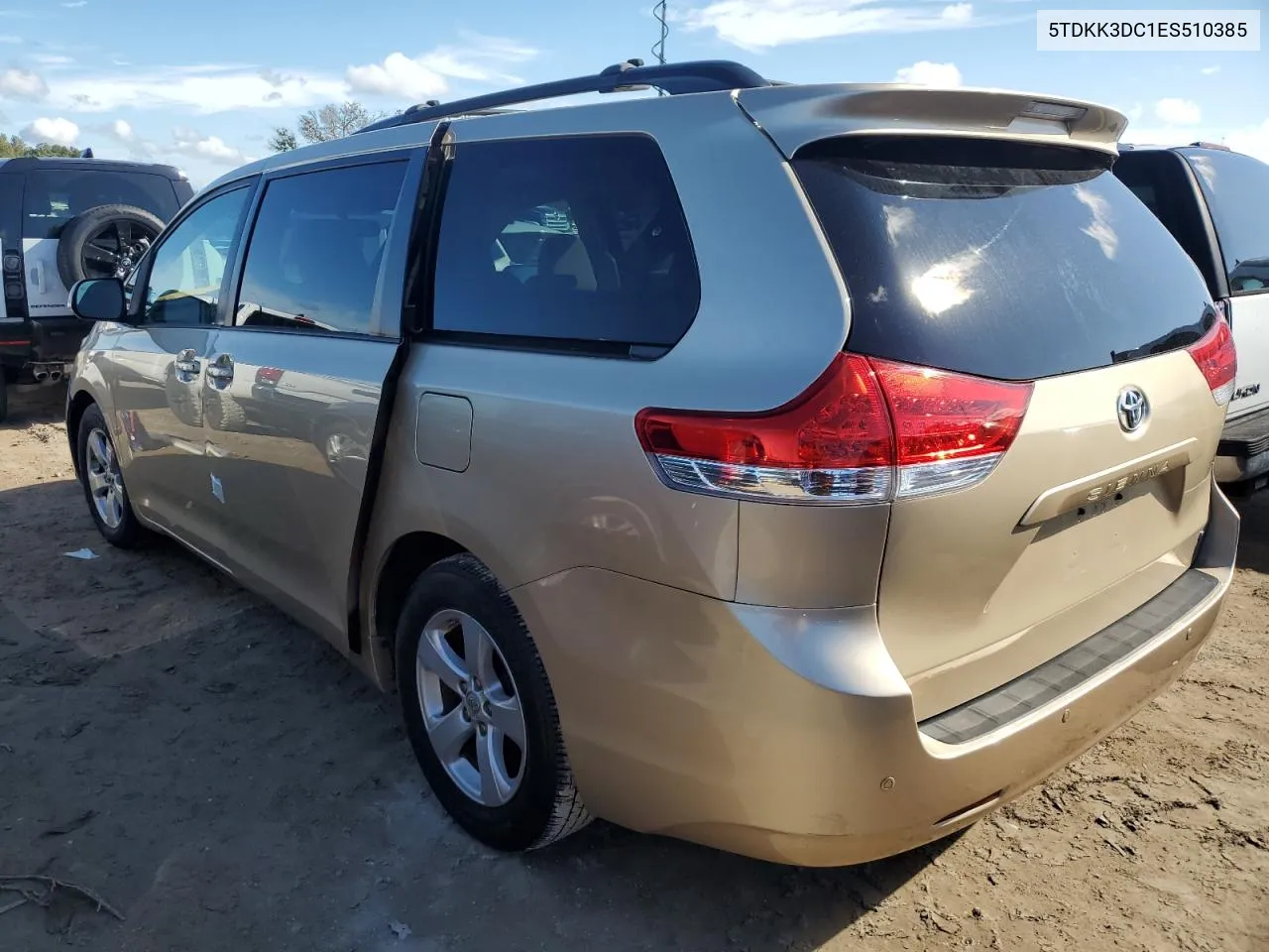 2014 Toyota Sienna Le VIN: 5TDKK3DC1ES510385 Lot: 74621614