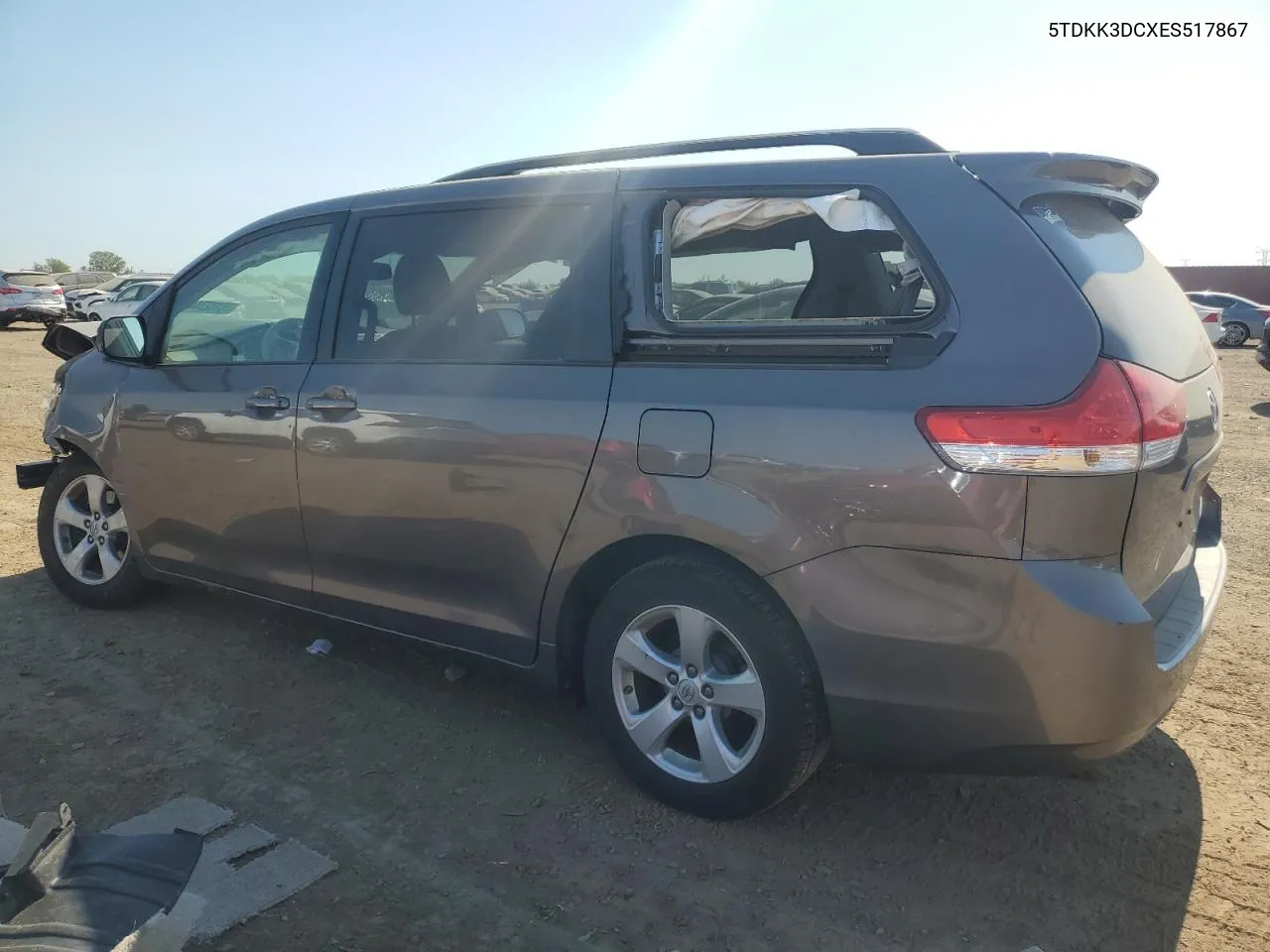 2014 Toyota Sienna Le VIN: 5TDKK3DCXES517867 Lot: 75132744