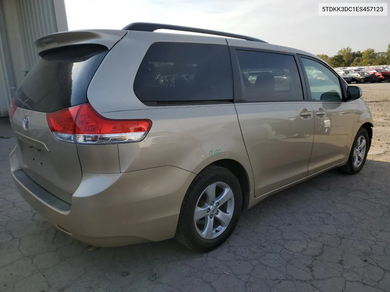 2014 Toyota Sienna Le VIN: 5TDKK3DC1ES457123 Lot: 75406194