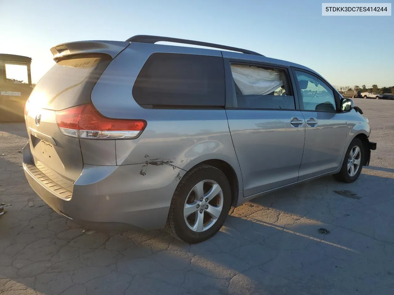 2014 Toyota Sienna Le VIN: 5TDKK3DC7ES414244 Lot: 75412044