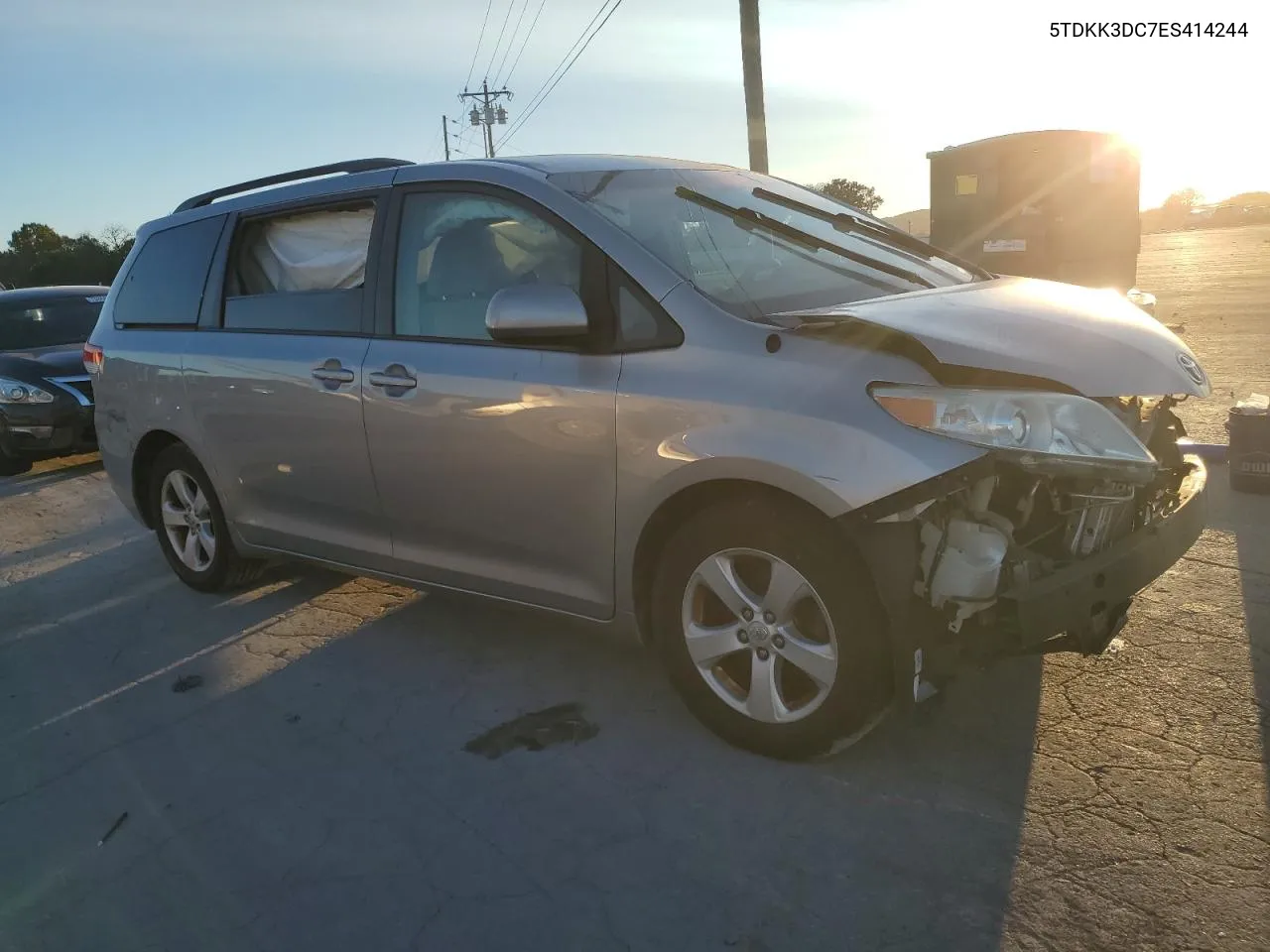 2014 Toyota Sienna Le VIN: 5TDKK3DC7ES414244 Lot: 75412044