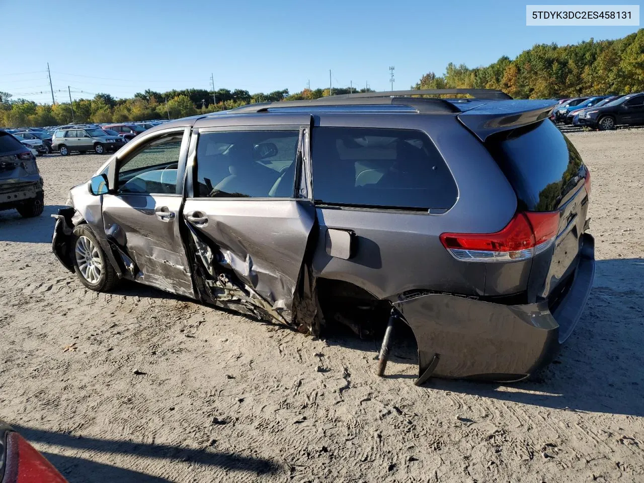 2014 Toyota Sienna Xle VIN: 5TDYK3DC2ES458131 Lot: 75430164