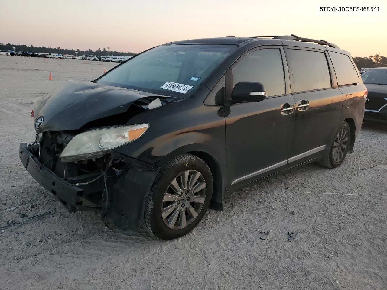 2014 Toyota Sienna Xle VIN: 5TDYK3DC5ES468541 Lot: 75569474