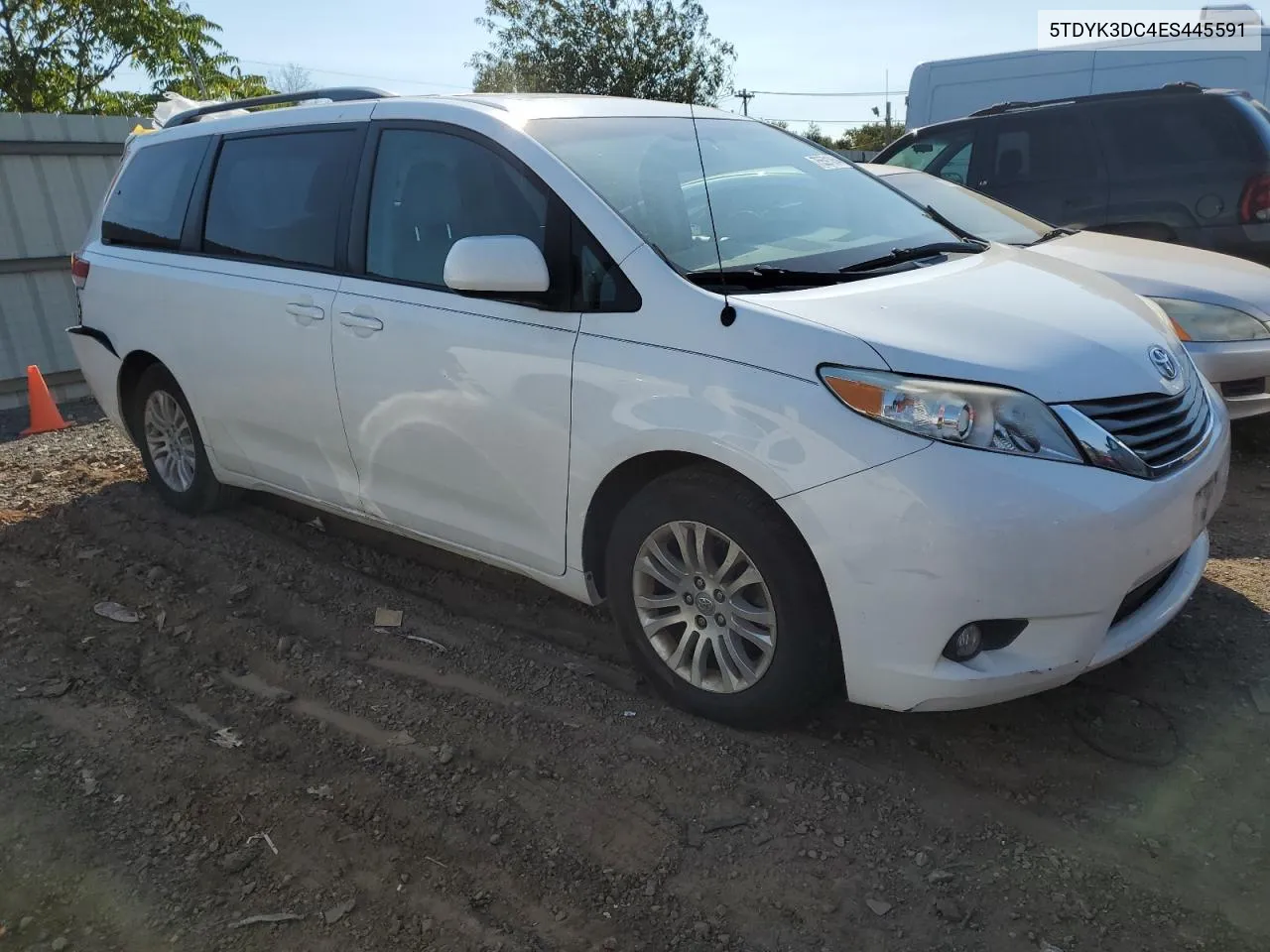 2014 Toyota Sienna Xle VIN: 5TDYK3DC4ES445591 Lot: 75591064