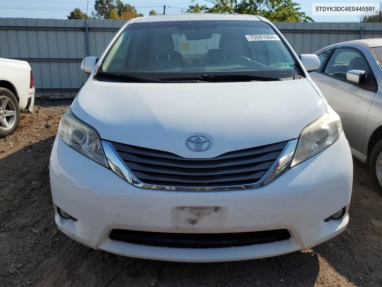 2014 Toyota Sienna Xle VIN: 5TDYK3DC4ES445591 Lot: 75591064