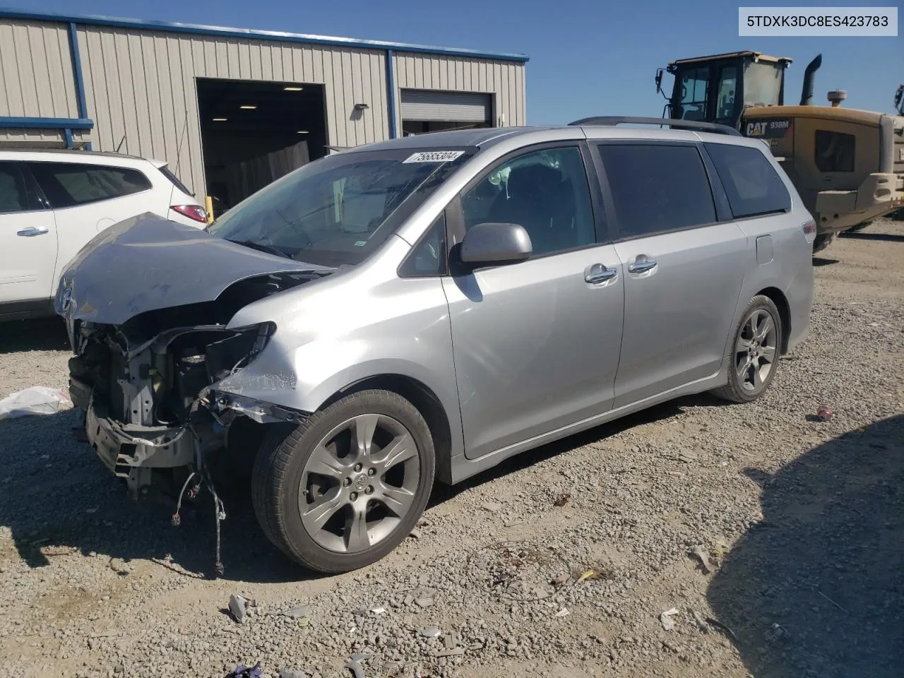 2014 Toyota Sienna Sport VIN: 5TDXK3DC8ES423783 Lot: 75685304